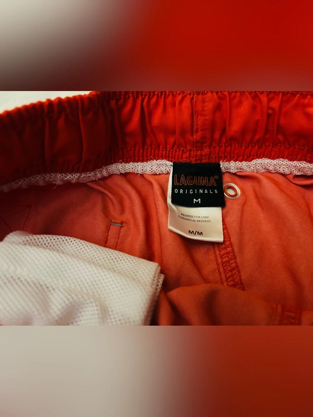 Bright Red Laguna Originals Drawstring Swim/Active Shorts•Size Medium•6”Inseam